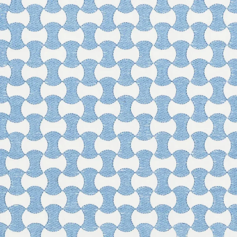 NOLITA EMBROIDERY fabric CHAMBRAY color by Schumacher