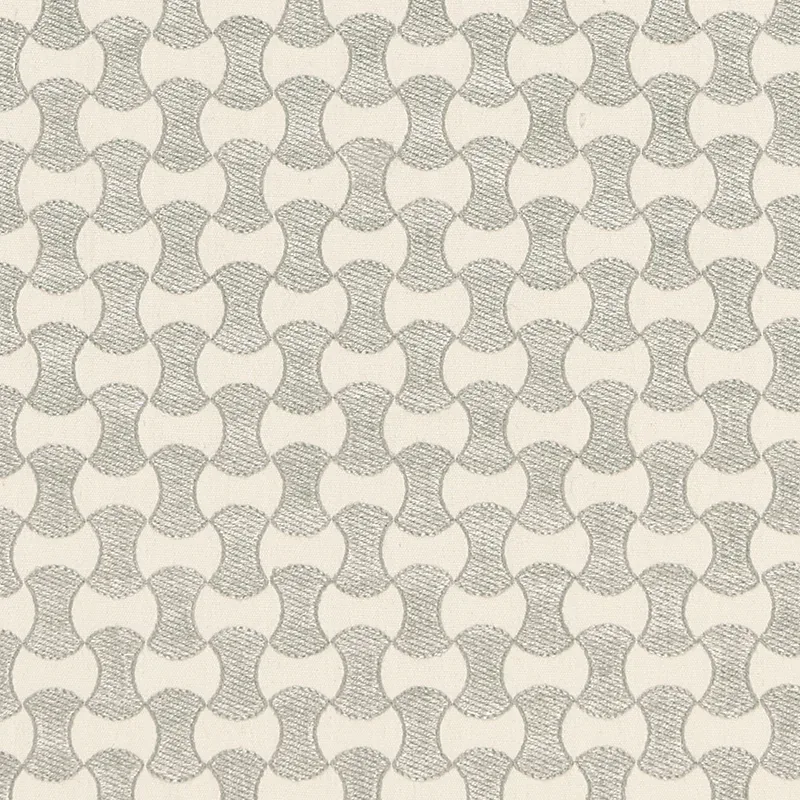 NOLITA EMBROIDERY fabric ZINC color by Schumacher
