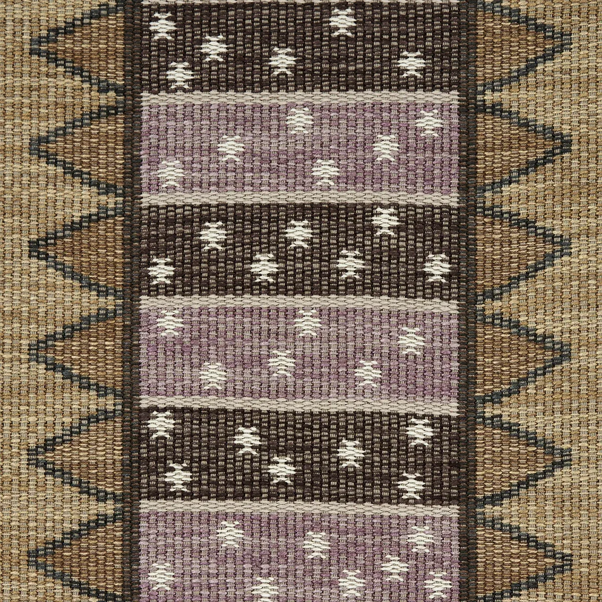 NOOR KILIM STRIPE Fabric – AUBERGINE | Schumacher | Wallpape NOOR KILIM STRIPE fabric AUBERGINE color by Schumacher