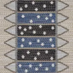 NOOR KILIM STRIPE Fabric – INDIGO | Schumacher | Wallpaper T NOOR KILIM STRIPE fabric INDIGO color by Schumacher