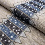 NOOR KILIM STRIPE Fabric – INDIGO | Schumacher | Wallpaper T NOOR KILIM STRIPE fabric INDIGO color by Schumacher