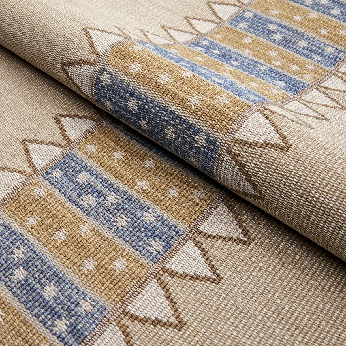 NOOR KILIM STRIPE Fabric – OCHRE | Schumacher | Wallpaper Tw NOOR KILIM STRIPE fabric OCHRE color by Schumacher