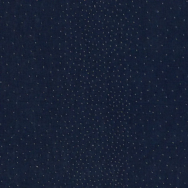 NORTHERN LIGHTS fabric MIDNIGHT color by Schumacher