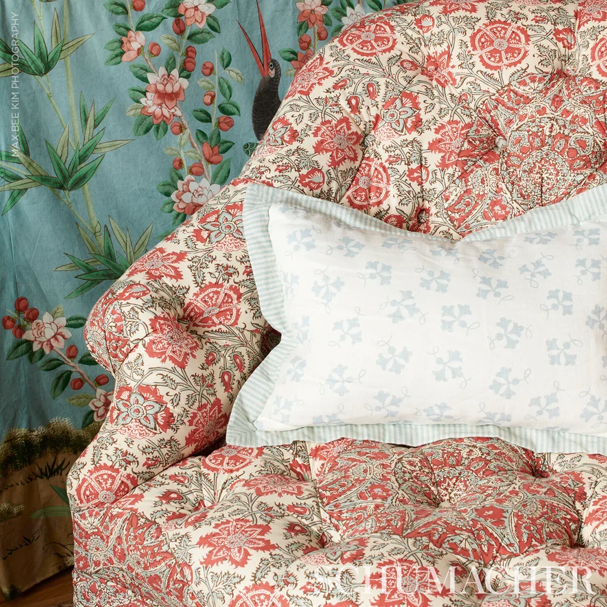 NOSE GAY Fabric – PUFF | Schumacher | Wallpaper Twins NOSE GAY fabric PUFF color by Schumacher