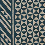 NUBA fabric INDIGO ON NATURAL color by Schumacher