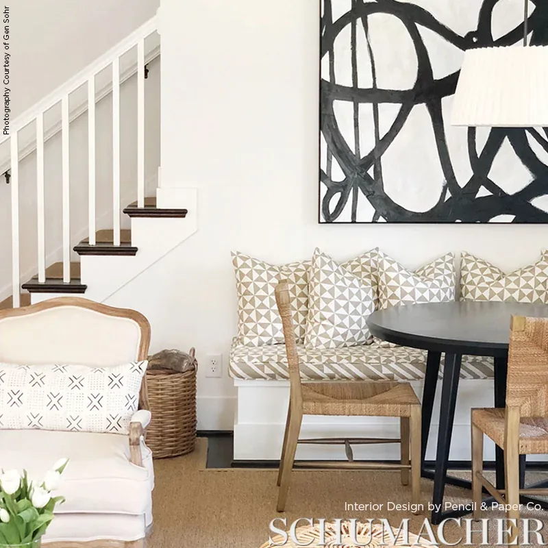 NUBA Fabric – TAUPE | Schumacher | Wallpaper Twins NUBA fabric TAUPE color by Schumacher