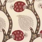 Nurata Embroidery fabric STONE color by Schumacher