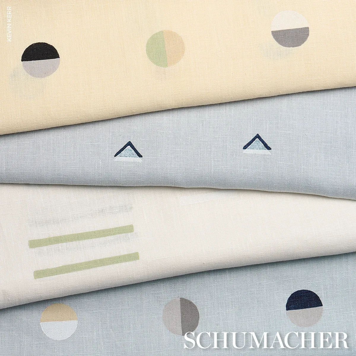 OAXACA fabric GRASS ON WHITE color by Schumacher