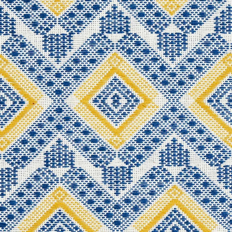 OCOSITO HAND WOVEN fabric BLUE color by Schumacher