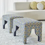 OCOSITO HAND WOVEN fabric BLUE color by Schumacher