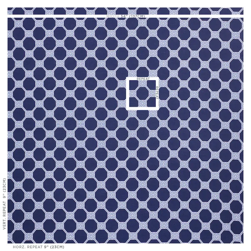 OCTAVIA Fabric – BLUE | Schumacher | Wallpaper Twins OCTAVIA fabric BLUE color by Schumacher
