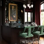 OCTAVIA VELVET Fabric – EMERALD | Schumacher | Wallpaper Twi OCTAVIA VELVET fabric EMERALD color by Schumacher