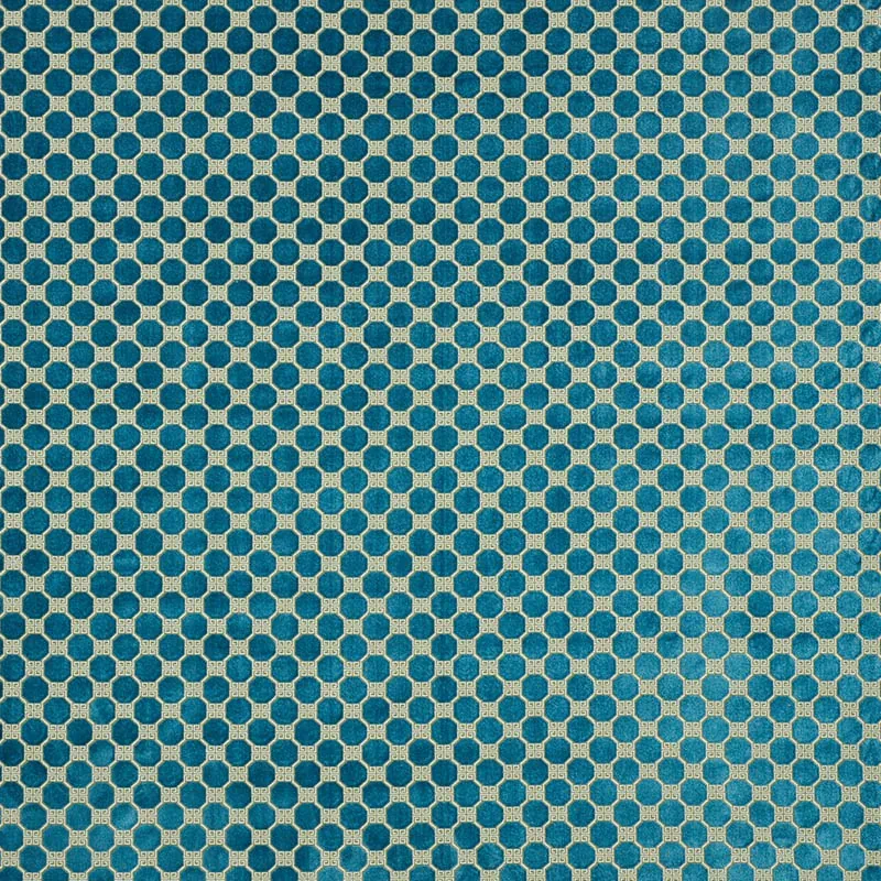 OCTAVIA VELVET Fabric – PEACOCK | Schumacher | Wallpaper Twi OCTAVIA VELVET fabric PEACOCK color by Schumacher