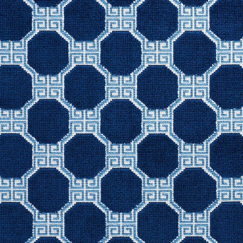 OCTAVIA VELVET fabric SAPPHIRE color by Schumacher