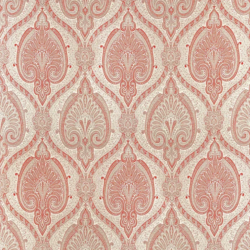 ODALISQUE fabric CINNABAR color by Schumacher
