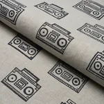 ODE HAND BLOCK Fabric – CHARCOAL | Schumacher | Wallpaper Tw ODE HAND BLOCK fabric CHARCOAL color by Schumacher