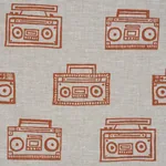 ODE HAND BLOCK fabric CRUSH color by Schumacher