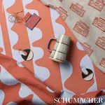ODE HAND BLOCK fabric CRUSH color by Schumacher