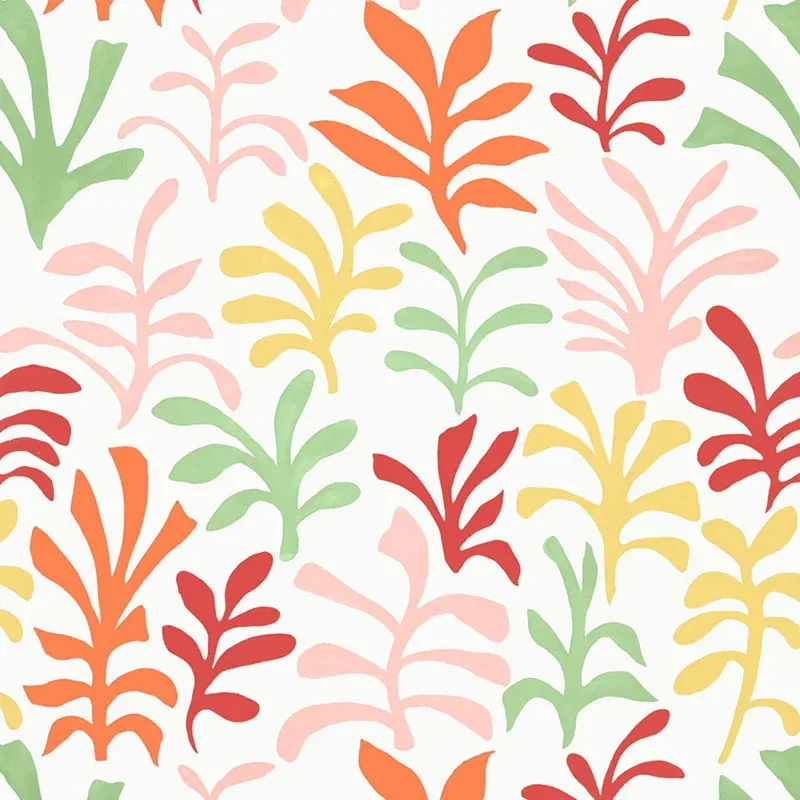 ODE TO MATISSE fabric PUNCH color by Schumacher