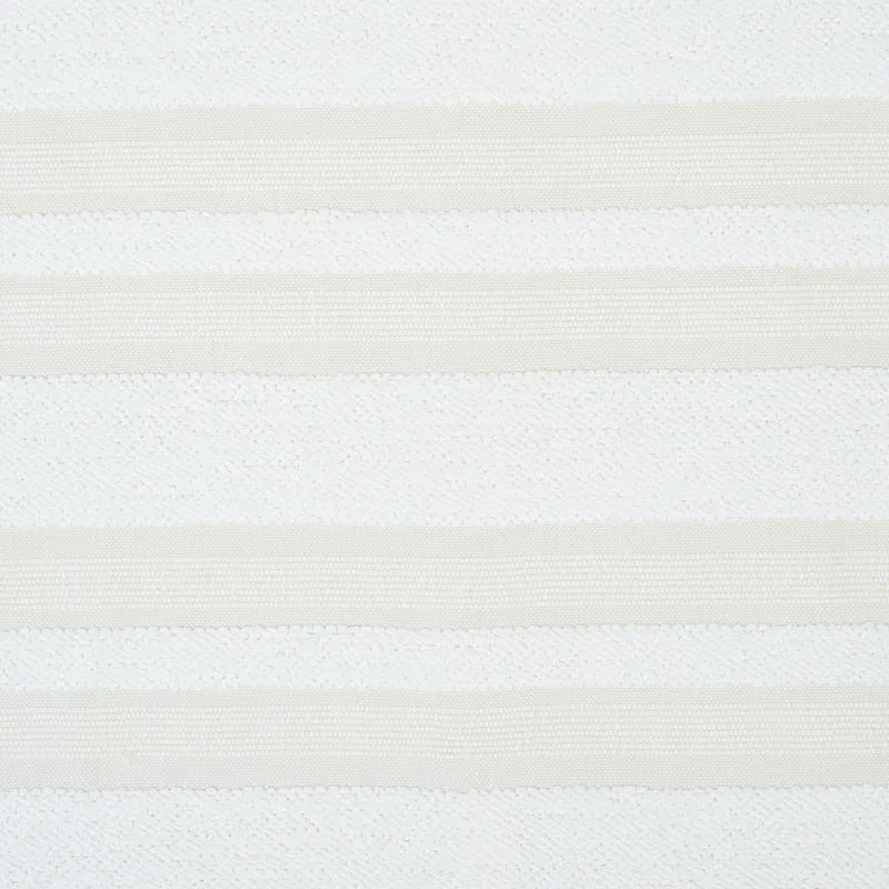 OHARA STRIPE INDOOR/OUTDOOR fabric IVORY color by Schumacher