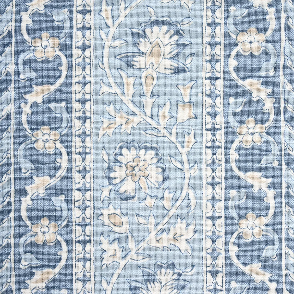 OJAI PAISLEY Fabric – CHINA BLUE | Schumacher | Wallpaper Tw OJAI PAISLEY fabric CHINA BLUE color by Schumacher