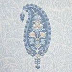 OJAI PAISLEY Fabric – CHINA BLUE | Schumacher | Wallpaper Tw OJAI PAISLEY fabric CHINA BLUE color by Schumacher