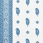 OJAI PAISLEY fabric INDIGO color by Schumacher