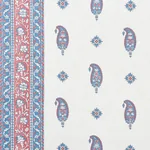 OJAI PAISLEY fabric RED color by Schumacher