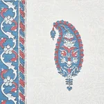 OJAI PAISLEY fabric RED color by Schumacher