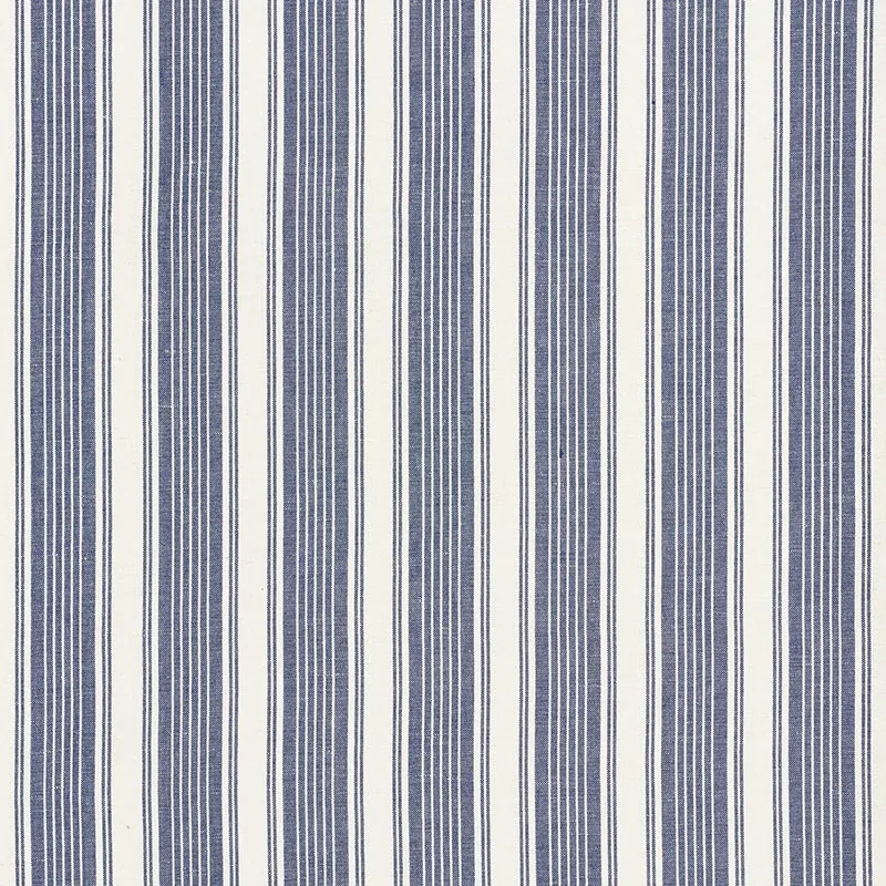 OJAI STRIPE fabric INDIGO color by Schumacher