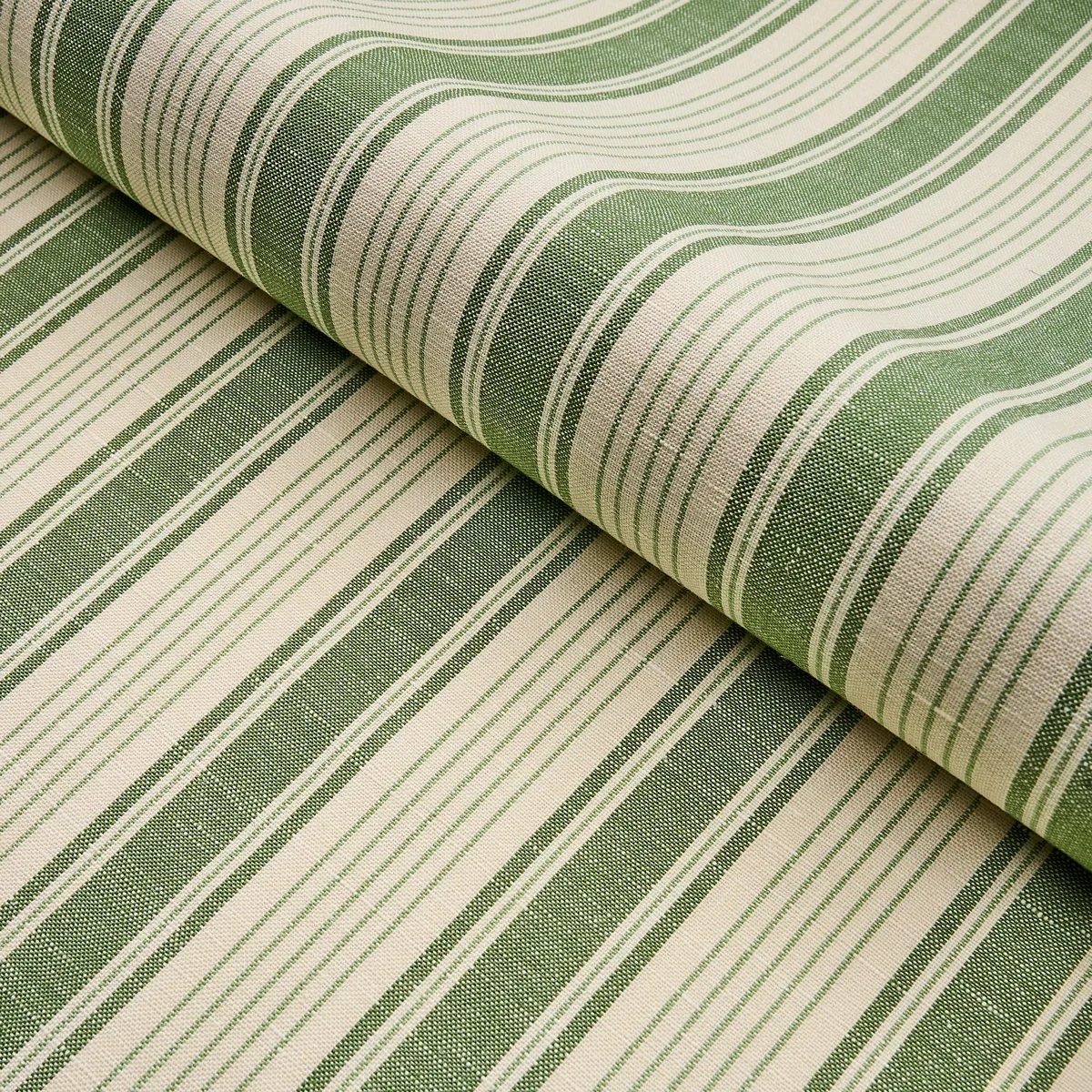 OJAI STRIPE Fabric – LEAF GREEN | Schumacher | Wallpaper Twi OJAI STRIPE fabric LEAF GREEN color by Schumacher