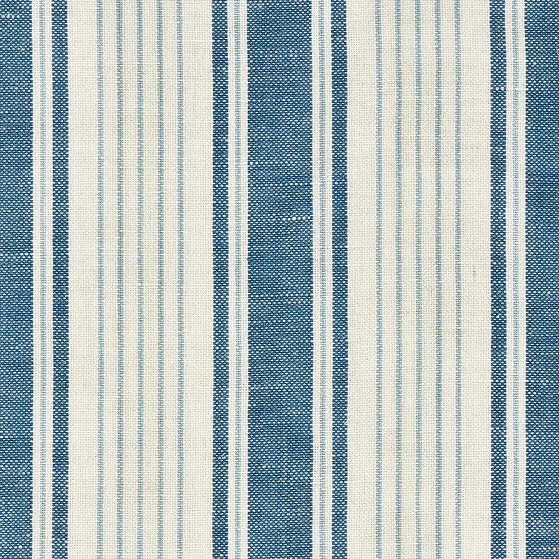 OJAI STRIPE Fabric – PRUSSIAN BLUE | Schumacher | Wallpaper OJAI STRIPE fabric PRUSSIAN BLUE color by Schumacher