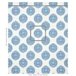 OLANA LINEN EMBROIDERY Fabric – BLUE | Schumacher | Wallpape OLANA LINEN EMBROIDERY fabric BLUE color by Schumacher