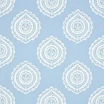 OLANA LINEN EMBROIDERY Fabric – SKY | Schumacher | Wallpaper OLANA LINEN EMBROIDERY fabric SKY color by Schumacher