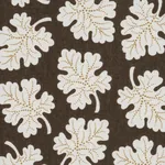 OLIVE fabric BROWN color by Schumacher