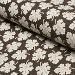 OLIVE fabric BROWN color by Schumacher