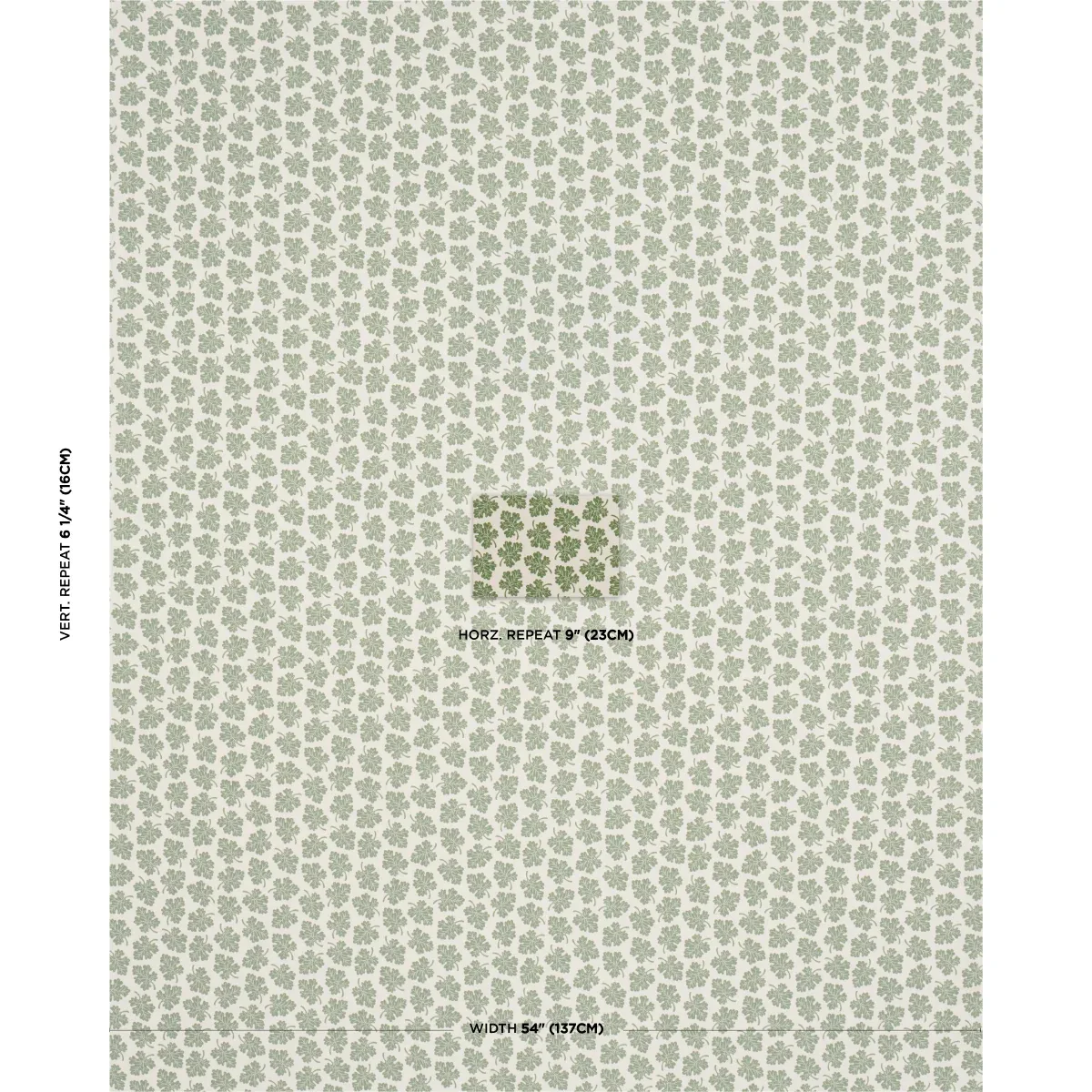OLIVE fabric GREEN color by Schumacher