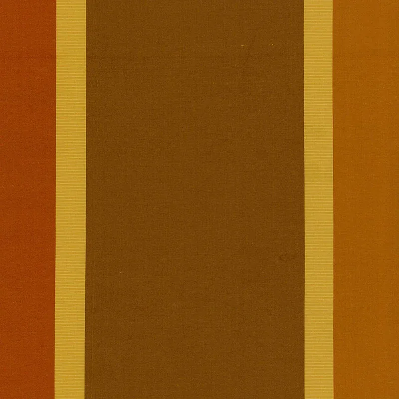 OLIVIA SILK STRIPE fabric SIENNA color by Schumacher