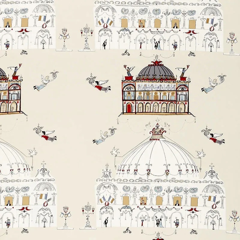 OPERA fabric NATURAL color by Schumacher