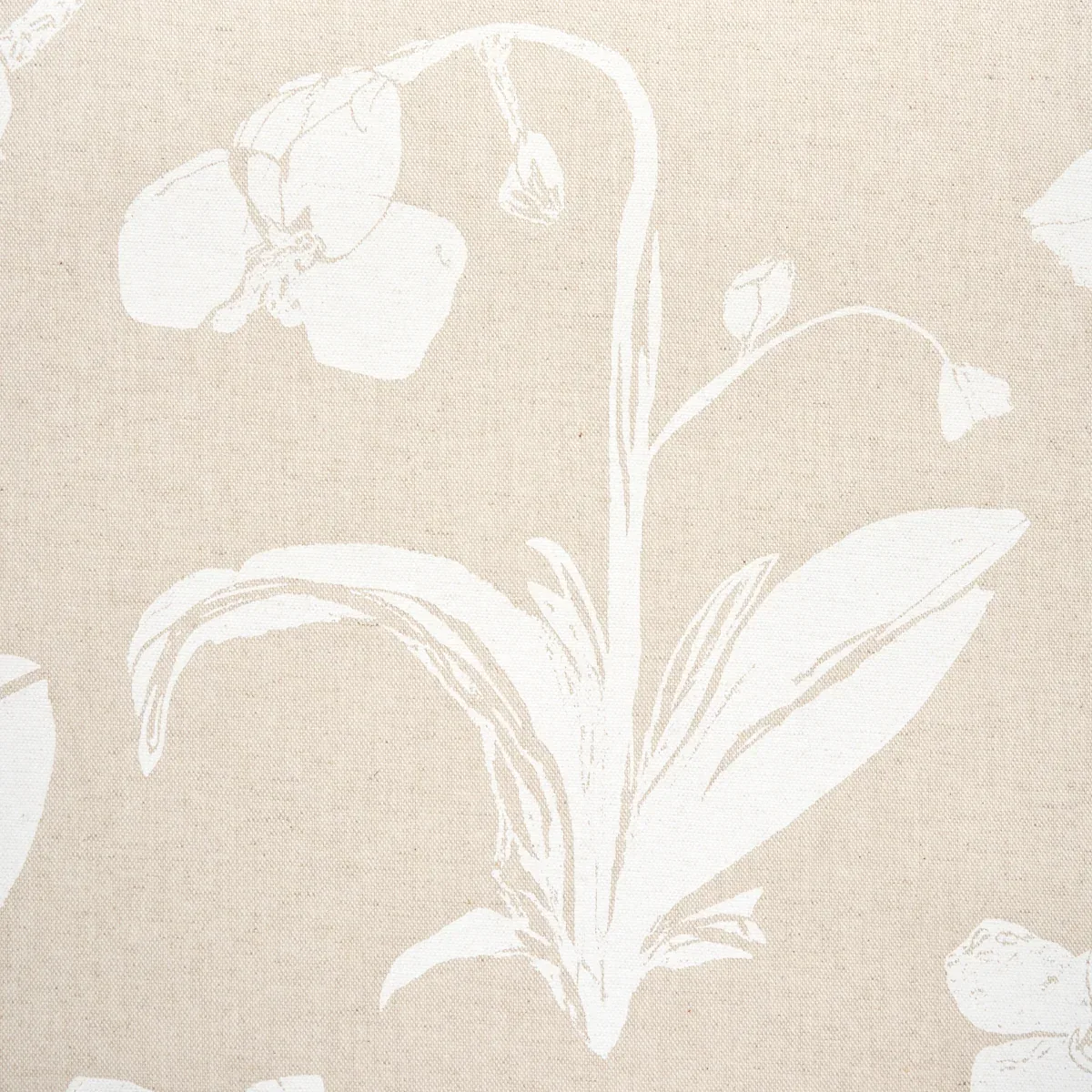 ORCHIDS HAVE DREAMS fabric LIGHT NEUTRAL color by Schumacher