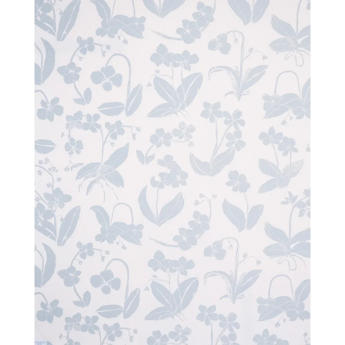 ORCHIDS HAVE DREAMS Fabric – SKY | Schumacher | Wallpaper Tw ORCHIDS HAVE DREAMS fabric SKY color by Schumacher