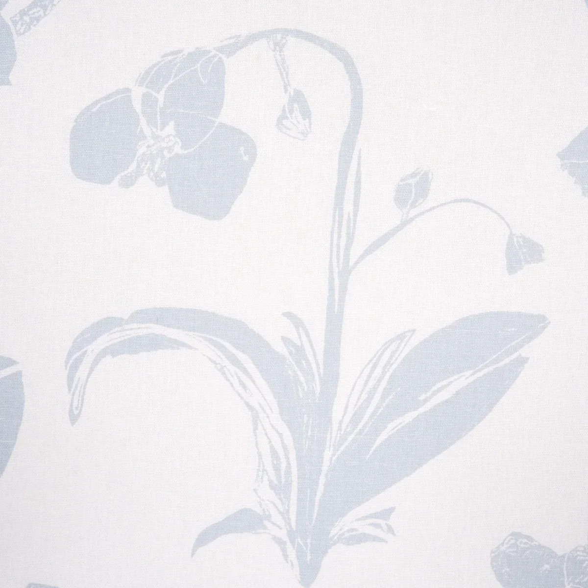 ORCHIDS HAVE DREAMS Fabric – SKY | Schumacher | Wallpaper Tw ORCHIDS HAVE DREAMS fabric SKY color by Schumacher