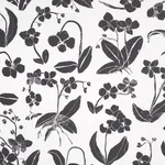 ORCHIDS HAVE DREAMS Fabric – SOFT BLACK | Schumacher | Wallp ORCHIDS HAVE DREAMS fabric SOFT BLACK color by Schumacher