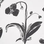 ORCHIDS HAVE DREAMS Fabric – SOFT BLACK | Schumacher | Wallp ORCHIDS HAVE DREAMS fabric SOFT BLACK color by Schumacher