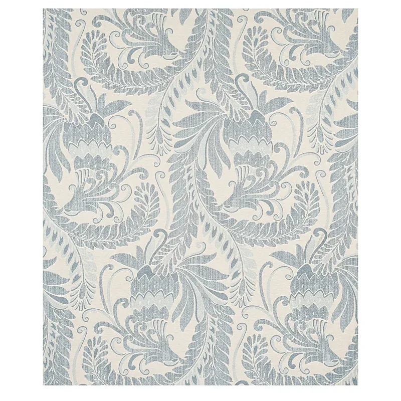 ORLEY JAQUARD fabric BLUE ON LIGHT BLUE color by Schumacher