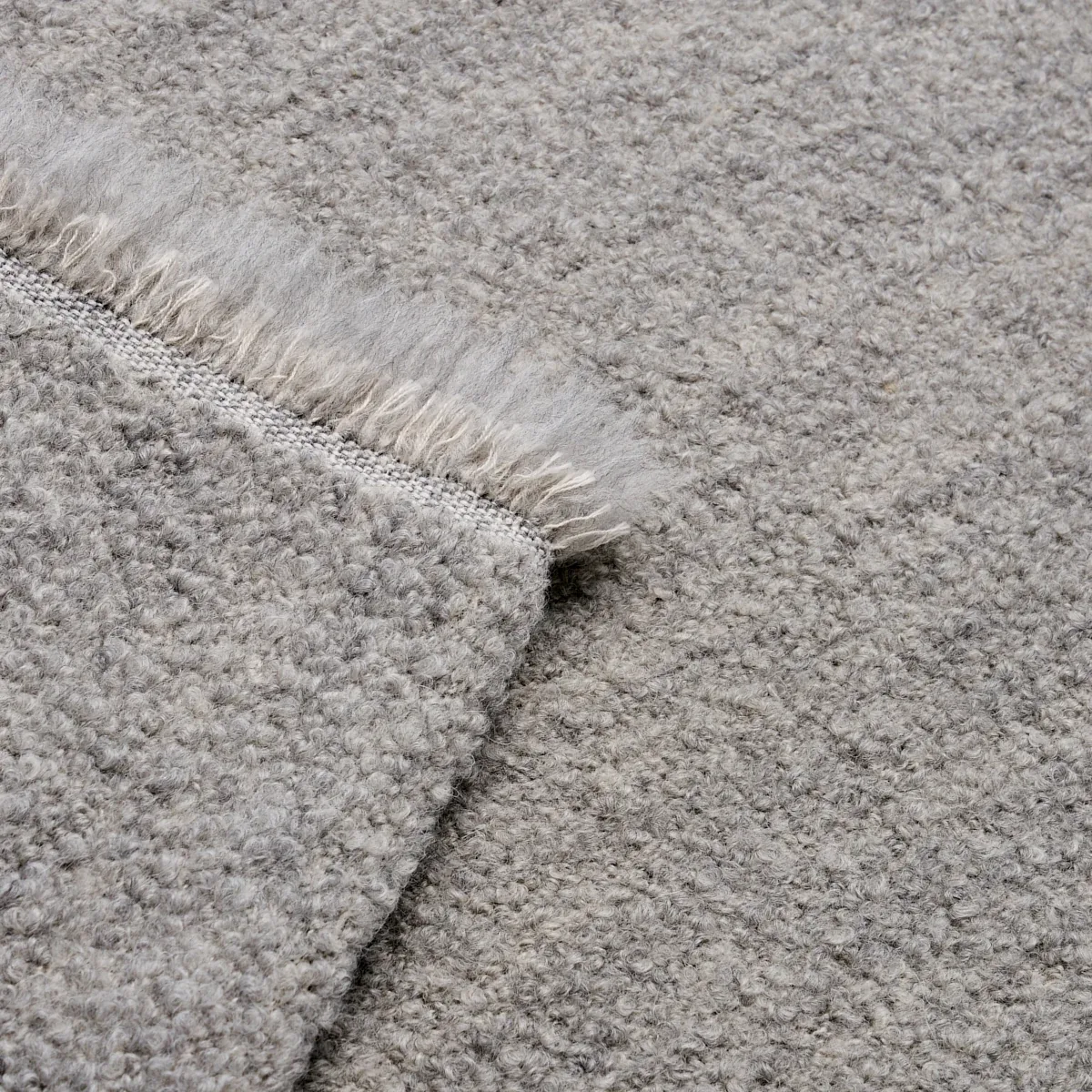 OSKAR ALPACA WOOL BOUCLÉ Fabric – GREY | Schumacher | Wallpa OSKAR ALPACA WOOL BOUCLÉ fabric GREY color by Schumacher