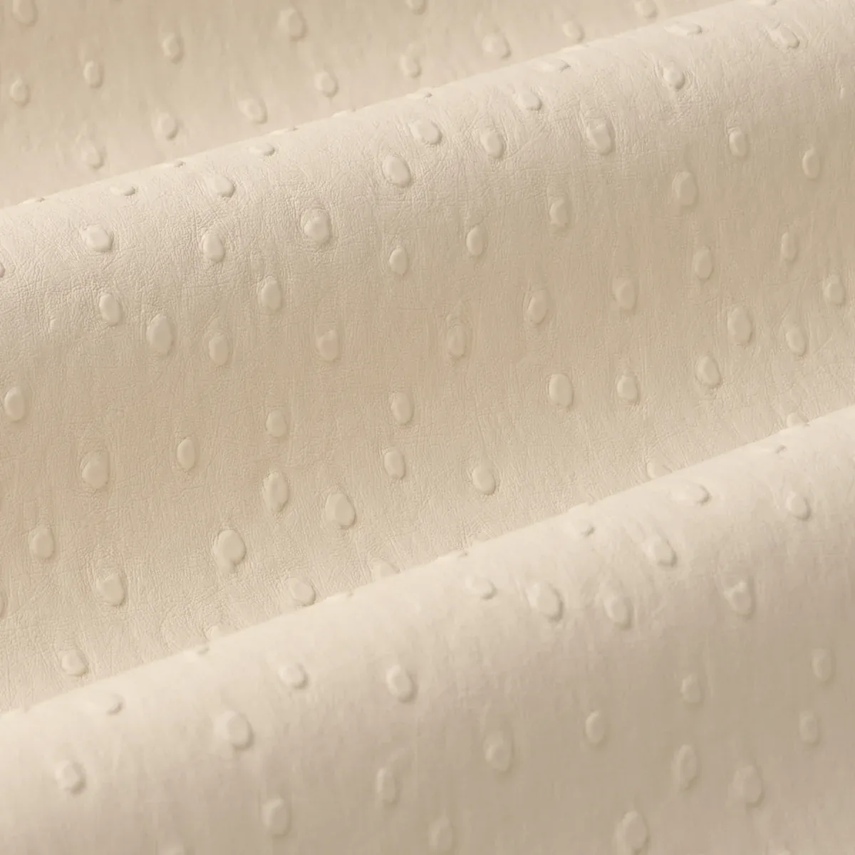 OSTRICH VEGAN LEATHER Fabric – CREAM | Schumacher | Wallpape OSTRICH VEGAN LEATHER fabric CREAM color by Schumacher