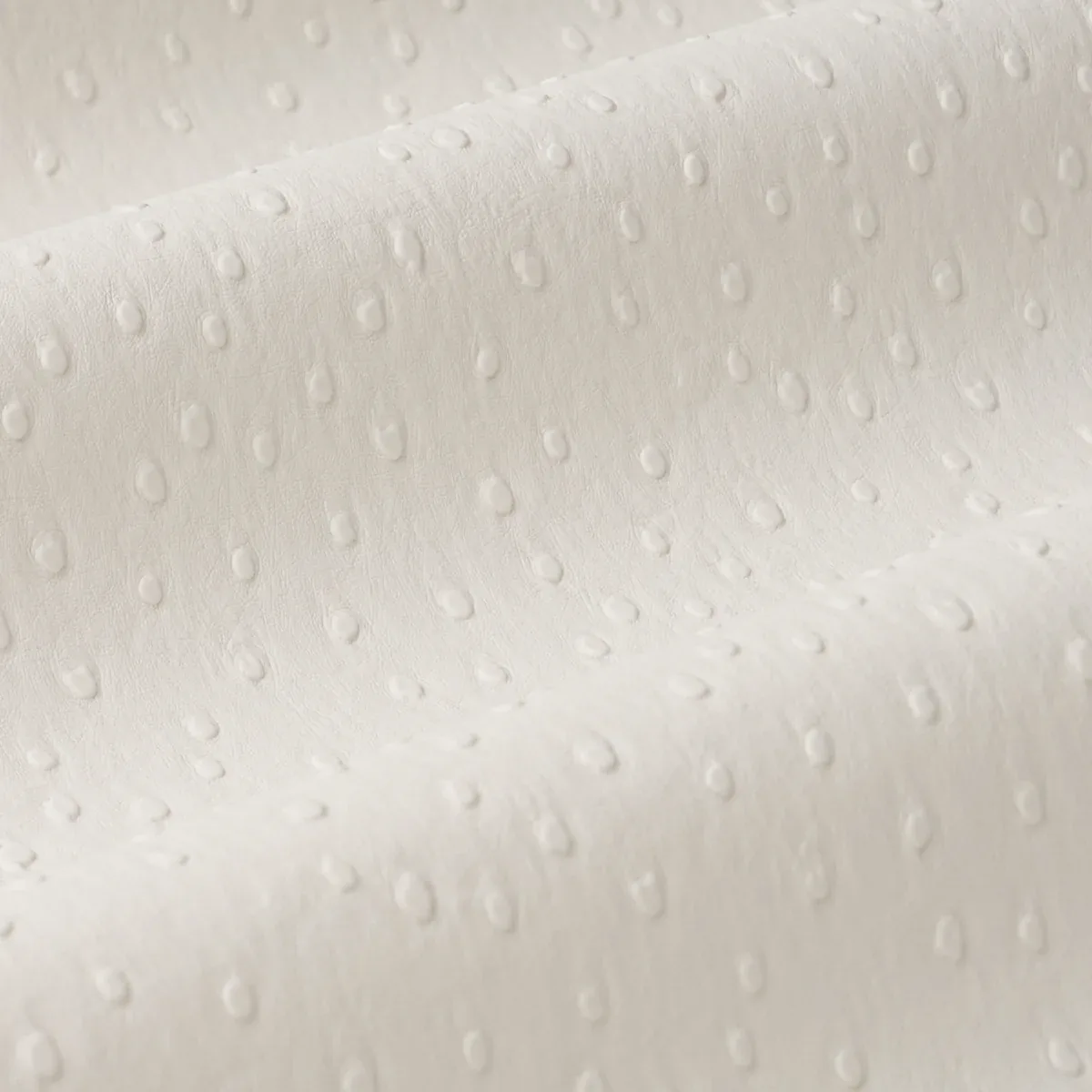 OSTRICH VEGAN LEATHER Fabric – IVORY | Schumacher | Wallpape OSTRICH VEGAN LEATHER fabric IVORY color by Schumacher