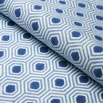 OTIS HAND PRINT Fabric – BLUE | Schumacher | Wallpaper Twins OTIS HAND PRINT fabric BLUE color by Schumacher