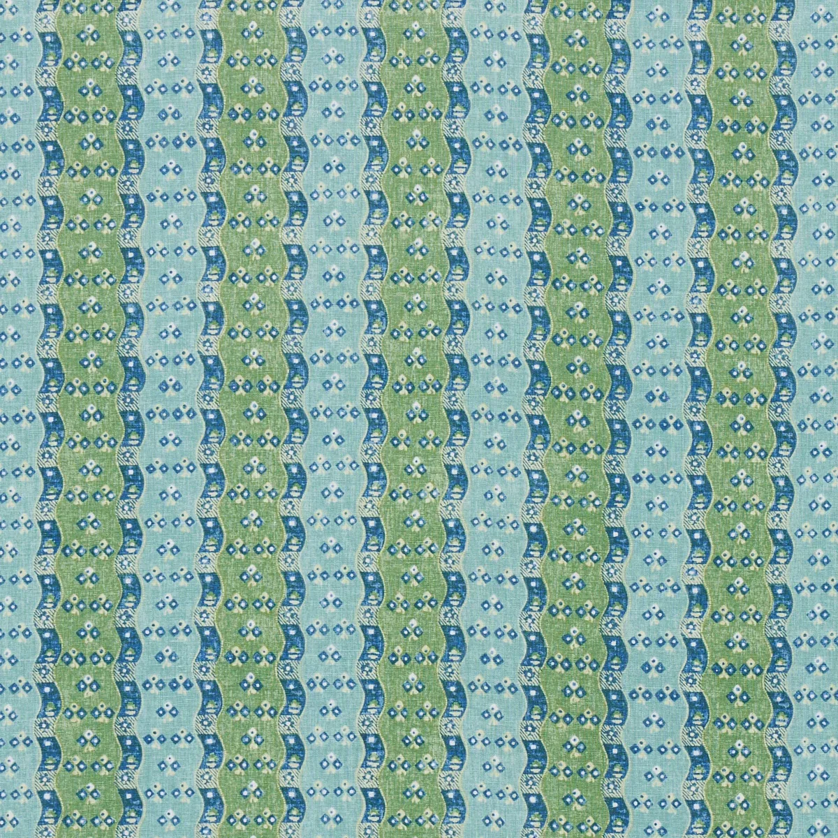 OTTILIE STRIPE fabric GREEN color by Schumacher